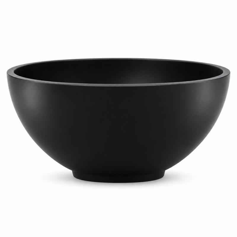 Solid S kleine waskom fontein Solid Surface rond 20 x 20 x 11 cm mat zwart 1208953268